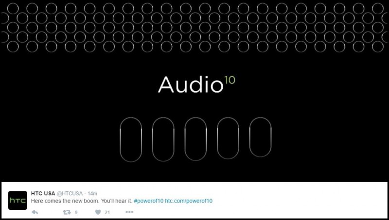 HTC高調宣稱HTC 10擁有最強勁Boom Sound音效