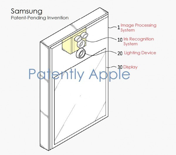 三星申請虹膜識別專利 用3個攝像頭掃描