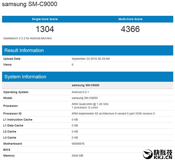 中國特供？三星Galaxy C9現身：6GB RAM搶眼