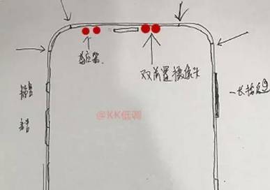 富士康員工手繪iPhone8設計草圖曝光:垂直雙攝