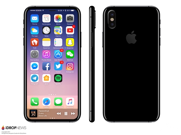 蘋果iPhone 8測試機曝光 外形完美！