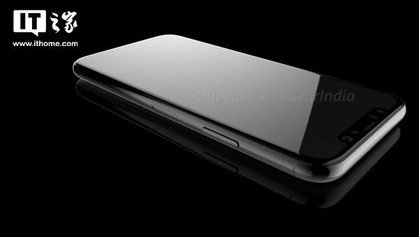 蘋果iPhone 8玫瑰金渲染圖賞：全面屏邊緣大有玄機