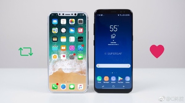 iPhone 8與S8亮屏對(duì)比 三星甘拜下風(fēng)？