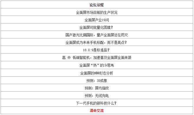 9月8日第2季“全面屏”全面來襲高峰論壇之百億產業資金助推全面屏產業升級