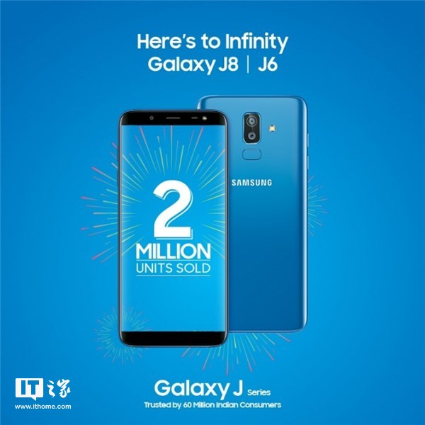 三星宣布：Galaxy J8/J6手機印度銷量破200萬