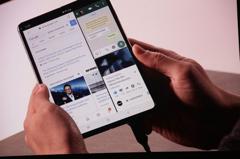 三星折疊屏手機和5G手機正式發布