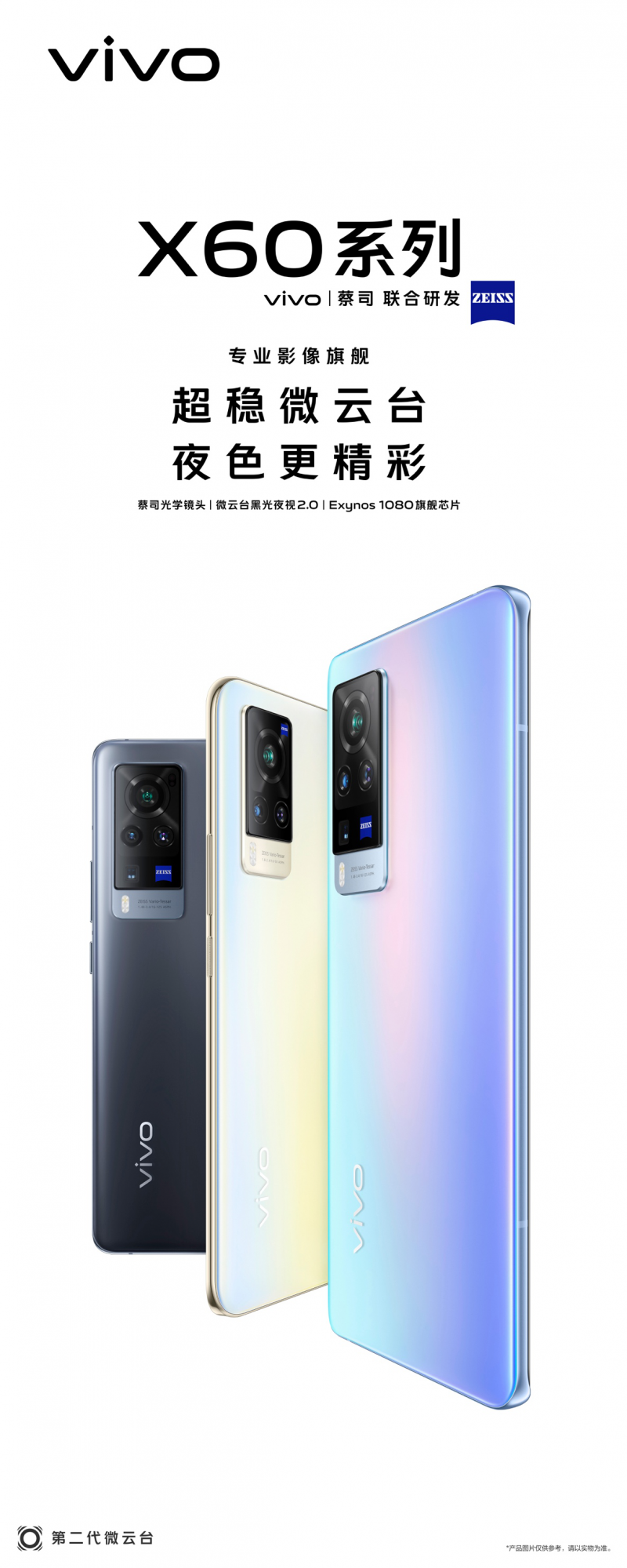 vivo新旗艦X60將搭載蔡司光學鏡頭